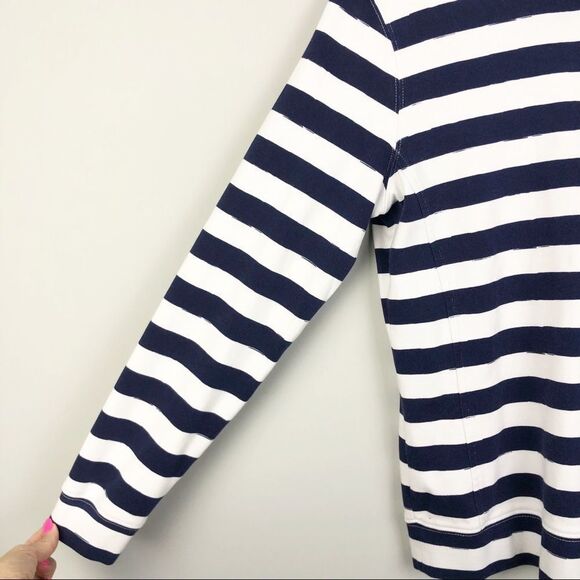 VINEYARD VINES | Striped 1/4 Zip Pullover Top S - Picture 3 of 8